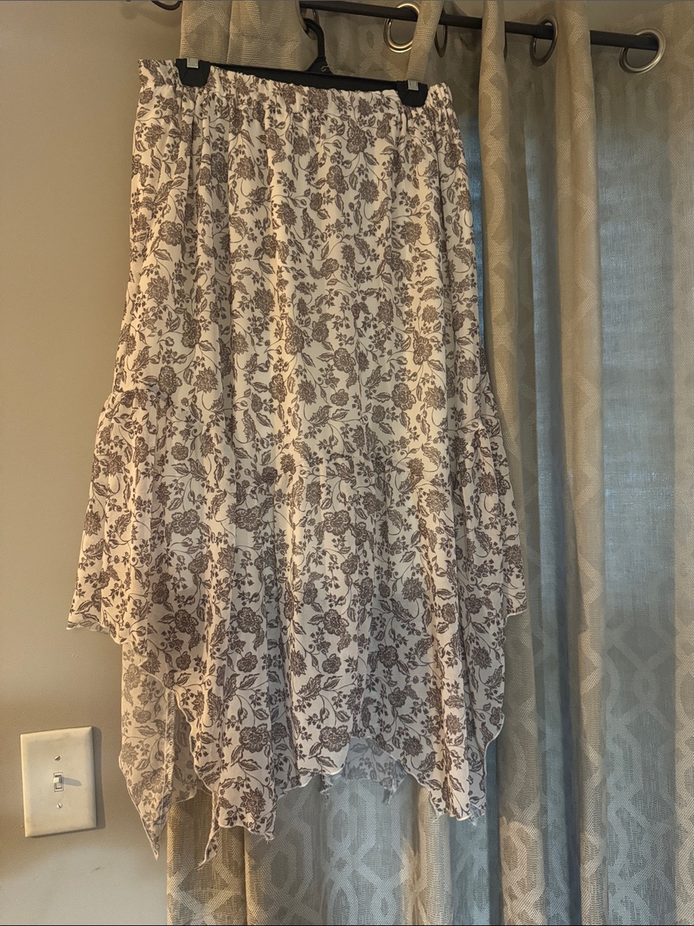 Altar’d State Brown Floral Skirt
